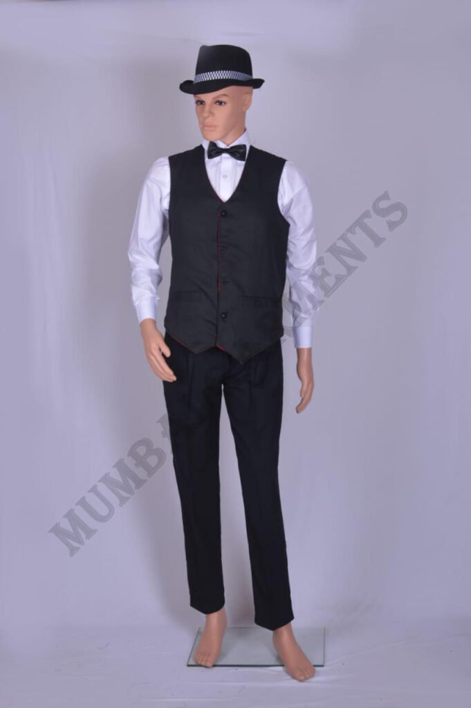 1-waiter dress with round cap