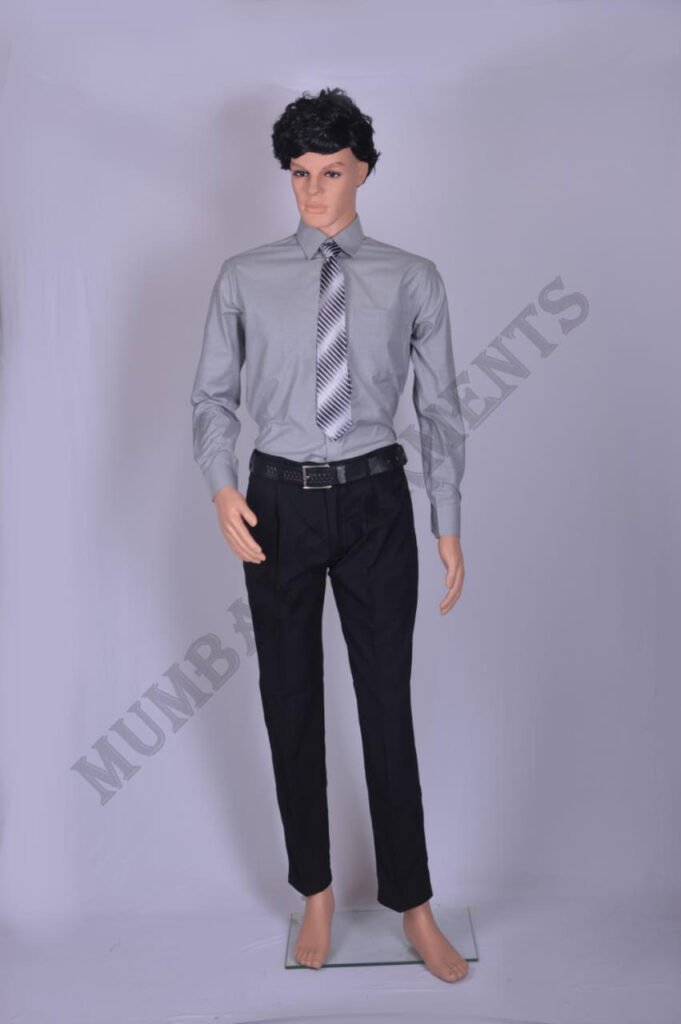 2-Grey shirt and tie
