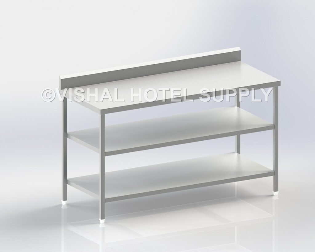 2-worktable with 2 undershelves