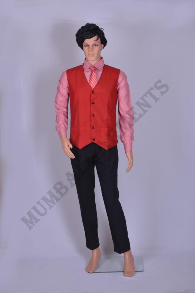 4-Pink shirt with waist cOAT