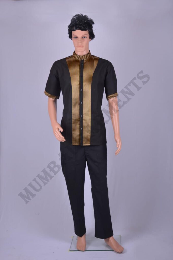 7-yellow chinese collar uniform