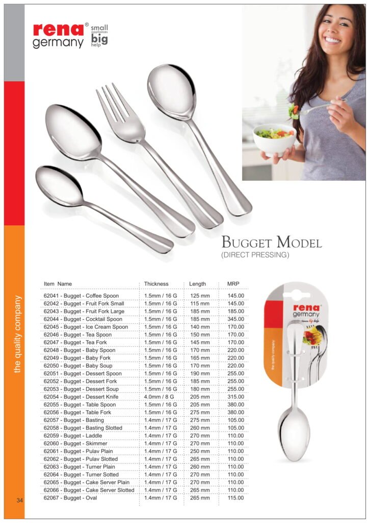 RENA Price List 25 x 17