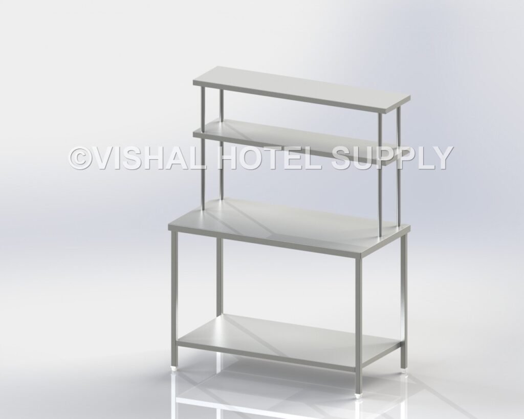 Work-Table-with-undershelf-and-Two-Upper-shelves